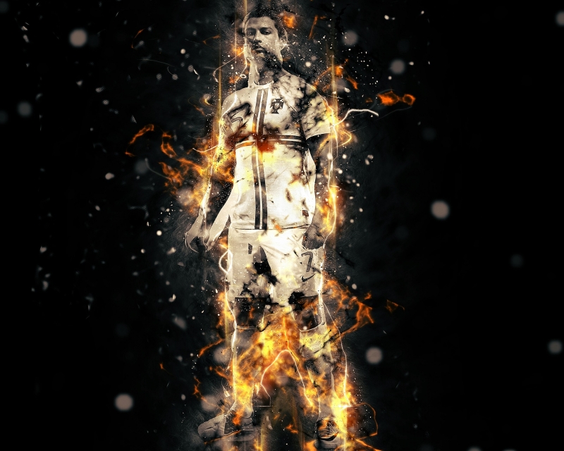 Example: _______________ name is Cristiano Ronaldo. He is a famous football player.