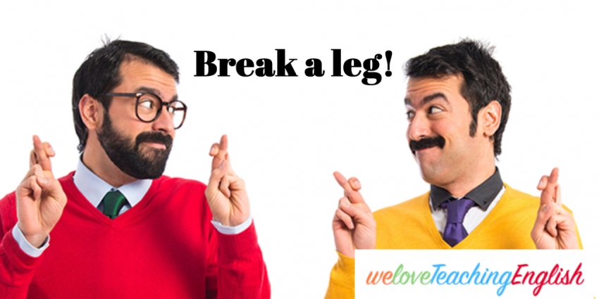 English idiom: break a leg