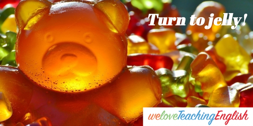 English idiom: turn to jelly