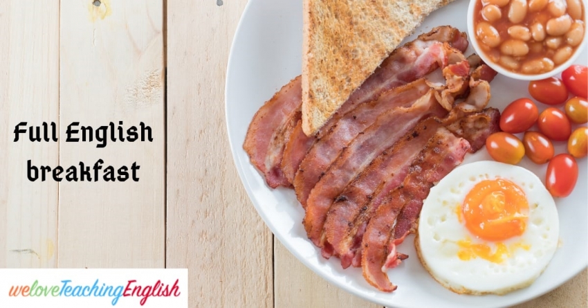 English Idiom: Full English breakfast
